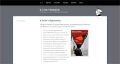 Desktop Screenshot of crisisofenclosure.com